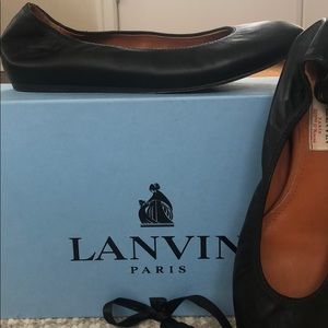 Lanvin Classic Ballerina Flat 38 Black